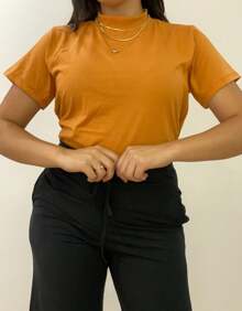 Kit 03 Women's High Neck Blouses - Rỉ Nâu - Xem 4