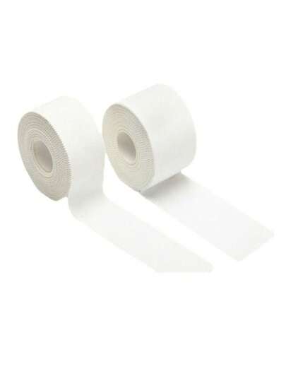 1 pieza Cinta adhesiva deportiva blanca de 3,8 cm x 10 m / 5 cm x 10 m, venda para esguinces de baloncesto y fútbol, venda para comprimir dedos, venda para el tobillo, accesorios de gimnasio, vendas deportivas, cinta deportiva