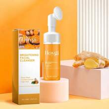 Turmeric Face Wash Duo - 2 Bottles, Deep Cleansing & Blemish Reduction, Hydrating And Brightening For All Skin Types.Hydrating Turmeric Face Wash – Perfect Mother's Day Gift - Orange - View 9