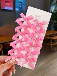 12pcs Girls' Minimalist Sweet Mini Butterfly Hair Clips