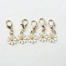 5 pièces Set de porte-clés floral charmant pour les cadeaux de fête - Petits charms de fleurs, idéal pour les mariages, anniversaires et célébrations en général, dans des couleurs assorties. Cadeau parfait pour la famille et les amis, symbolisant un bonheur éternel. Non électrique, convient aux plus de 14 ans. Accessoires de voiture, porte-clés de sac, école