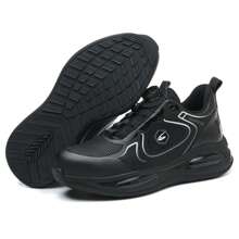 frysen Chaussures de travail frysen Chaussures de sécurité pour hommes et femmes Chaussures légères antidérapantes avec embout en acier Chaussures de sécurité confortables et respirantes avec fermeture à torsion 37-46 EU