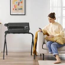 TECHVIDA Soporte Plegable para Maleta, Paquete de 2 Portaequipajes Plegable para Maletas, Fácil Montaje Porta Maletas para Hotel, para Hotel, Dormitorio, Habitación de Invitados, Armario - 1 - Ver 7