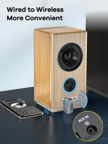 REMAX Mini Bluetooth Receiver With HD Mic; Plug & Play For Car/Home/Office; Multifunctional Wireless Adapter For Car&TV&PC&Speaker&Headsets;Compact & Portable; No Setup Needed; HiFi Stereo; Hands-Free Call;Car Stuff; Practical Car Accessories - 銀色 - 查看 4