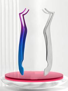 2Pcs/1Pc New High-Quality Stainless Steel Fake Lash Tweezer, Seahorse Clips, Eyelash Extension Tools, Portable Beauty Makeup Accessories