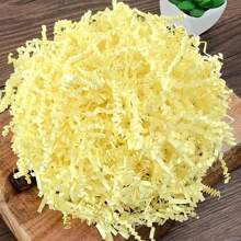 100 克编织草纸屑 - 礼盒填充物、派对装饰和季节性庆祝活动 - 适合各种节日和生日派对 - 禮盒裝飾填充波浪紙 - 查看 13