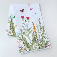 2 pièces Serviettes de cuisine à fleurs de printemps, Torchons, Essuie-mains, Serviettes décoratives pour les fêtes, Chiffons de séchage doux et absorbants, Décoration de cuisine, Décoration de table de salle à manger, Fournitures de cuisine, Décoration d'intérieur
