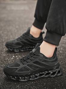 Men's Casual Air Cushion Sports Shoes, Comfortable Shock Absorption And Non-Slip Design Running Shoes, Suitable For Outdoor Sports And Daily Wear