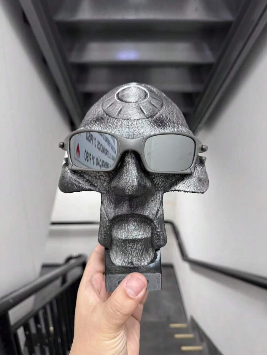 X Squared Polarized Square X-Metal Sunglasses - Bạc - Xem 1