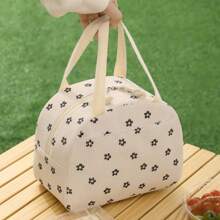 GODWOODS Insulated Black Daisy Lunch Bag For Women Men, Lunch Containers Reusable High Capacity Lunch Tote Bags For For Work Picnic Bag For School School Accessories School Stuff