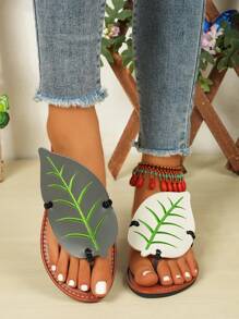 Women's Fashion Simple Stylish Casual 2024 Summer Thong Sandals
