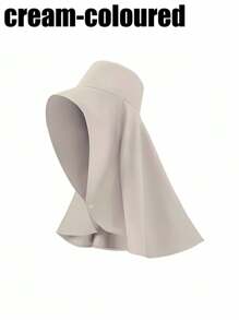 1 Pc Unisex Outdoor Breathable Sun Hat, 50+ UPF Protection, Style Wide Brim Neck Cover Hat For Fishing, Hiking, Camping, Suitable For Beach, Gardening, Ponytail Holes