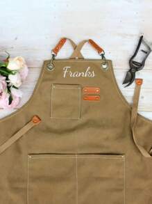 1PC Custom Apron With Pockets, Personalized Apron In, Canvas Apron, Embroidery Apron, Custom Kitchen Apron, Personalized Chef Apron,Durable,Breathable,Lightweight,Washable,Cute,Love,Soft,Comfortable,Simple,Custom,Personalized,Unique,Him,Her,Boyfriend,Girlfriend,Dad,Mom,Family,Friends,Bed,Car,Bedroom,Tea Room,Living Room,Sofa