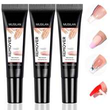 Nail Glue Remover For Press On Nails-3PCS Solid Nail Glue Remover For Fake Nail Tips Acrylic Nail Adhesive Remover Acetone-Free Nail Polish Remover, Easy Remove Remover, Not For Remove Gel Nail Polish