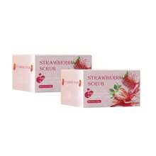 120克草莓去角质磨砂膏，适用于面部和身体，全面去角质，深层清洁，保湿不紧绷，持久留香，亮泽柔软肌肤，皮肤和身体护理，个人护理 - 粉色 - 查看 9