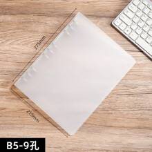 CENS Carpeta de anillas de plástico PP transparente y esmerilada en tamaños A4/B5/A5/A6/A7 - Colaboración de marca con fabricante original para archivar y organizar en oficina, hogar y escuela. Organizador de tarjetas y dinero, resistente para uso intensivo en negocios/oficina y escuela/estudiantes.