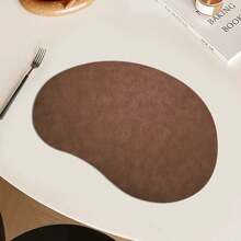 Nordic Style Heteroseksuele Textuur PU Placemats, Hoogwaardige Waterdichte Anti-Olie Warmte-Isolatie Eettafelmatten, Onderzetters
