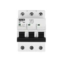 CILIA Interruttore automatico CILIA 1pz, 3 moduli, connessione DIN (universale per qualsiasi centralino sul mercato), poli 3P, 16 A, potere di interruzione 6KA, tensione 400 Vac, curva C.