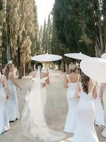 1 pezzo Ombrello rotondo di stile cinese tradizionale in carta, ombrello di carta bianca da dipingere a mano, ombrello di carta oleata, per giochi di festa, attività festive, forniture per feste, accessorio per pittura fai-da-te, decorazione per matrimoni, fotografia, danza e feste, accessorio per cucito, set di cucito, matrimoni, cucito, artigianato, misurazione