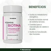 Natunectar KIT 2 Biotin With Vitamin B5, B9 - Nail And Hair Strengthener 500mg 60 Capsules - Khác - Xem 2