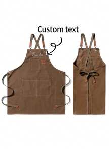 1PC Custom Apron With Pockets, Personalized Apron In, Canvas Apron, Embroidery Apron, Custom Kitchen Apron, Personalized Chef Apron,Durable,Breathable,Lightweight,Washable,Cute,Love,Soft,Comfortable,Simple,Custom,Personalized,Unique,Him,Her,Boyfriend,Girlfriend,Dad,Mom,Family,Friends,Bed,Car,Bedroom,Tea Room,Living Room,Sofa