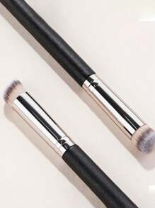 3pcs Professional Makeup Foundation Brush Concealer Under The Eye Mini Oblique Flat Top Kabuki Nose Contour Brush For Concealer Blend Set Polishing Powder Liquid Cream, Round Head Concealer Brush Soft Coarse Hair Full Coverage Concealer Blend Set Polishing Powder Cream Cosmetics Professional Small Makeup Foundation Brush