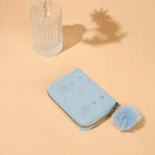 Women's Wavy Floral Heart Shaped Coin Purse Wallet Purse Wallet Mini Wallet Small Wallet