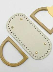 手工编织包 厚底包包配件 - 米色 - 查看 4