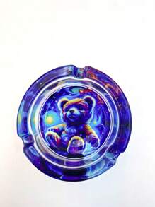 Glass Ashtray Diameter 85mm Slotted Ashtray Smoking Accessories Ashtray