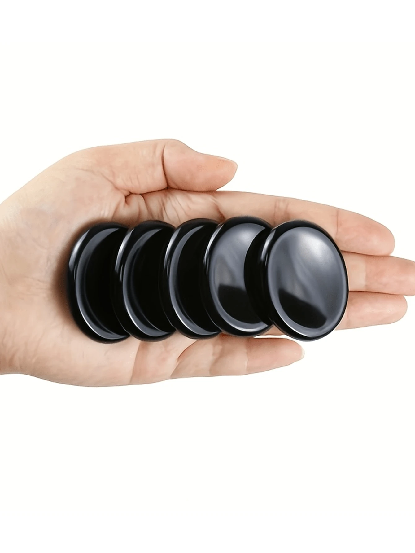 1pc Oval Thumb Stone Gift Uplifting Crystal Gift For Support Joy Happiness Gift Thinking Of You Depression Good Luck Crystal Gift - Thumb Pressure Stone - View 1