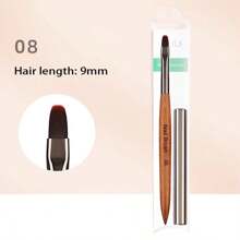 Hot 6pcs Wood Rod Nail Art Brush Set Wholesale Colouring Pen Large Square Round Light Therapy Pen Halo Pen