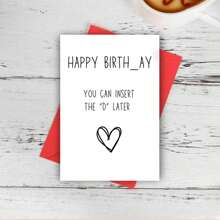 1PC Funny Birthday Card For Friend - Dirty Card For Him, Her, Perfect Gift For Boyfriend, Girlfriend, Humorous Birthday Wishes & Greeting