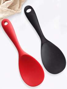 1 pièce Cuillère à riz de couleur aléatoire simple pour la cuisine de la maison - Voir 2