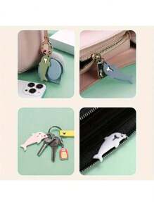 1pc Sim Card Ejection Pin Open Needle Universal Dolphins Shaped Mobile Phone SIM Card Removal Tool, Anti-Lost Top Needle SIM Card Remover Card Pop Up Tool Keychain