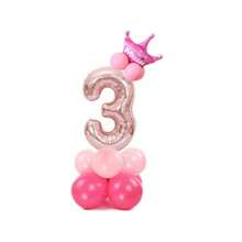 Globos numéricos gigantes metálicos L Decoración de fiesta L 90Cm - 6 - Ver 9