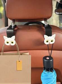 Cute 3d Cartoon Cat Car Seat Headrest Hook - Universal Vehicle Storage Organizer For Handbags, Wallets, Coats - Cute Car Accessories For Playful Car Owners,Wall Picture Frame,Wall Hooks Self Adhesive,Hooks,Hook,Wall Hooks,Bathroom,Towel Holder,Hooks,Wall Hooks,Hooks,Wall Hook,Door Hanger