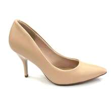 Beige Beira Rio High Heel Pointed Toe Pump