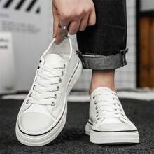 New Classic Anti-Slip Wear-Resistant Lightweight Low-Top Canvas Shoes For Male And Female Campus Lovers Black And White, Blue Suitable For Students, Gifts, Festivals, Campus