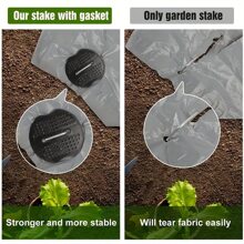 20/50/100 Pcs Heavy-Duty U-Shaped Zinc Alloy Tent Stakes With Washers - Ideal For Outdoor Tents, Gardening Fabric, Landscape Cloth, Barrier, And Galvanized Steel Floor Nails, Camping Supplies