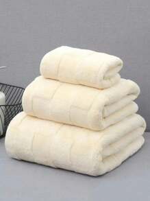 Juego de toallas de baño y de mano de terciopelo Taff de diseño de patrón de cuadrícula extendida, suaves y cómodos, absorbentes de agua y de secado rápido, para secar el cabello y el Body, con barra para toallas, para uso doméstico, baño, lavado de cara, lavado de manos, decoración de otoño, decoración de baño para fiestas, de vuelta a la escuela para salón de belleza, baño del hogar