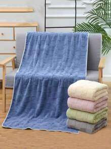 Juego de toallas de baño y de mano de terciopelo Taff de diseño de patrón de cuadrícula extendida, suaves y cómodos, absorbentes de agua y de secado rápido, para secar el cabello y el Body, con barra para toallas, para uso doméstico, baño, lavado de cara, lavado de manos, decoración de otoño, decoración de baño para fiestas, de vuelta a la escuela para salón de belleza, baño del hogar
