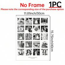 1PC Personalised Twenty Photos Wedding Print, Personalized Anniversary Canvas Wall Art, Custom Valentines Photo Collage, Our Anniversary Print, Special Anniversary, Couples Print, Memories Collage Posters, Optional Frame