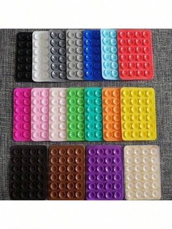 18pcs/10pcs Multifunctional Silicone Suction Cup, For Phone Case And Tablet Stand, Strong Adhesiveness, Easy To Remove, Reusable, Washable - Ideal For Phone Case Decoration And Tablet Stand Compatible With IPhone, Android Phone, Gift For Birthday, Family, Friends Phone Holder, Phone Stand, Phone Accessories