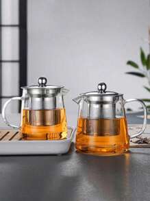 1 件玻璃茶壶茶具套装，家用耐热花茶壶带过滤器