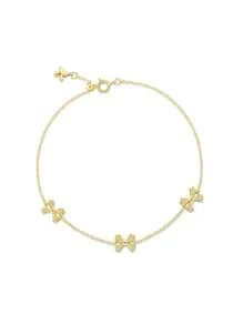 1 pièce Bracelet ajustable empilable avec nœud papillon pour femmes | Bijoux en argent sterling 925 hypoallergénique | Chaîne délicate romantique pour un port quotidien, mariage, fête | Boîte cadeau de Ramadan, bijoux fins