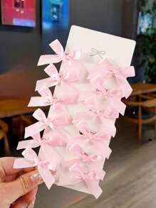 12pcs Girls' Minimalist Sweet Mini Butterfly Hair Clips