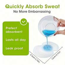 50pcs/Pack Quick Absorbing Disposable Underarm Sweat Pads, Breathable Invisible Antiperspirant Pad For Summer, Suitable For Camping And Hiking