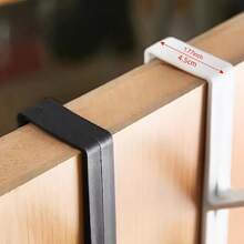 [Back Pocket Storage] 5-Hook Door Hook Back Pocket Storage Rack, 4pcs Set For Bathroom, Bedroom, Wardrobe Organization