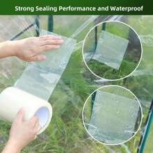 10M Film Repair Tape UV Resistant Transparent Greenhouse Repair Patch Strong Agriculture Garden Film Repair Adhesive Shed Tape