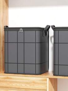 1PC 大容量衣物收纳袋 可折叠衣物收纳袋 家居用品 被子 毛毯收纳袋 大容量衣物 被子防尘袋 立体收纳袋 卧室 衣柜衣物收纳袋 易折叠 节省空间 面料最优 结实 - 黑色 - 查看 5